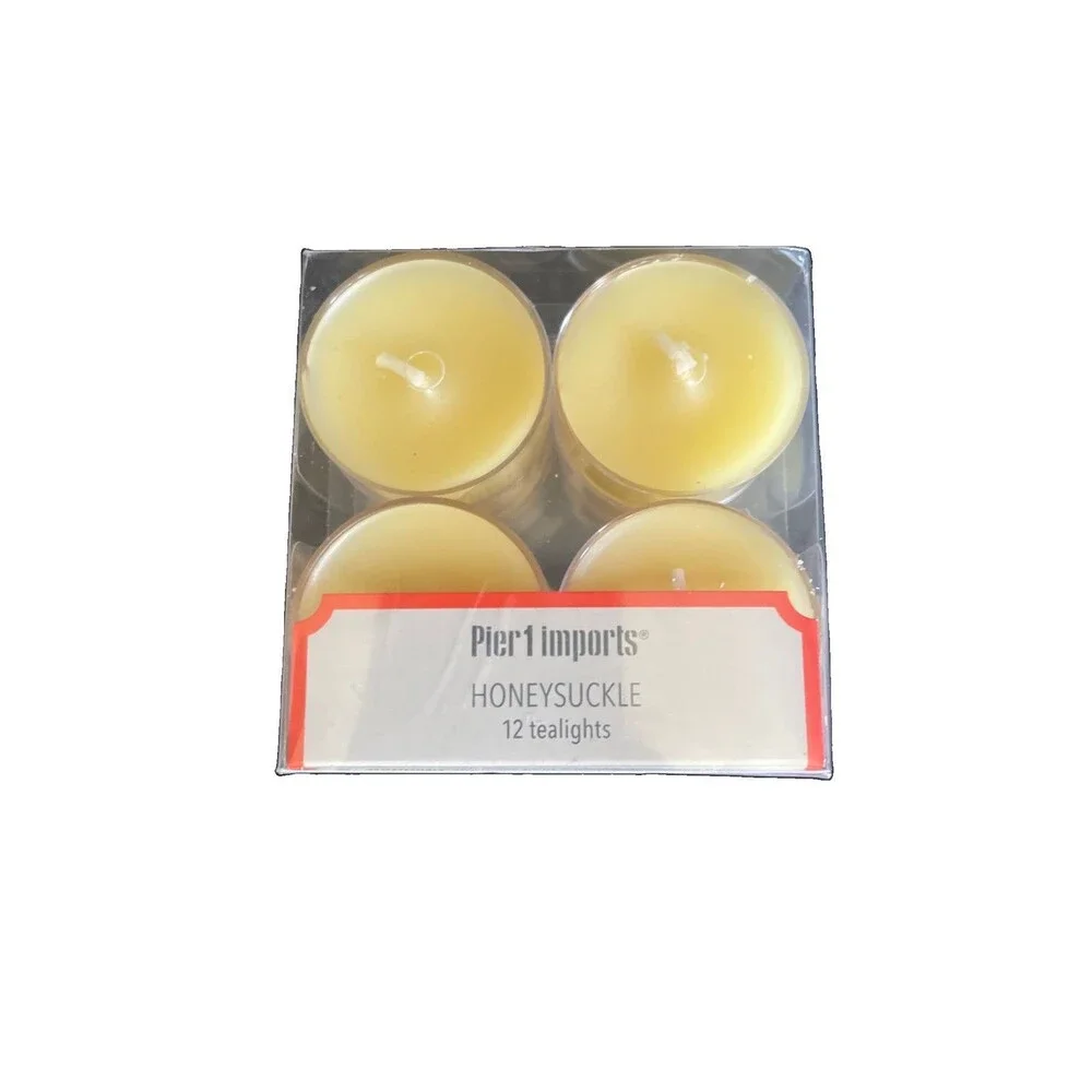 Pier 1 Imports Scented Tealights Lot 78 Discontinued Citrus Cilantro Honeysuckle